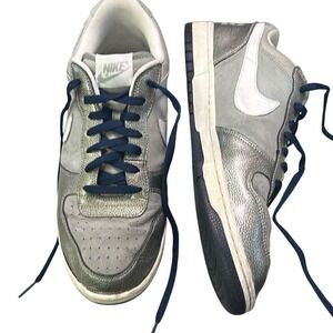 Men's Nike Terminator Low Metallic Silver Sparkle Swoosh Logo Sneakers Size 11.5